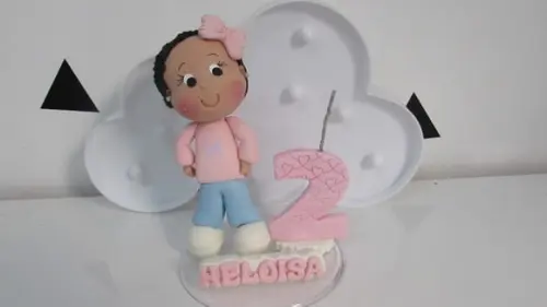 Topo de Bolo Menina com Nome