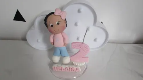 Topo de Bolo Menina com Nome