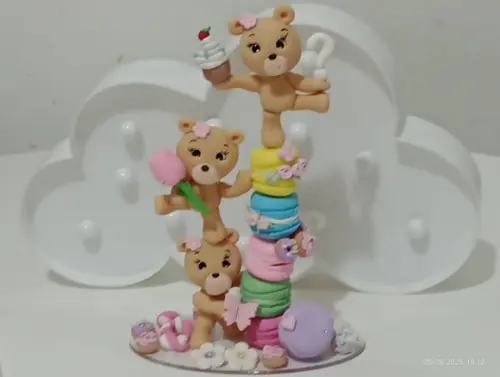 Topo de Bolo Toten Ursinhos Confeiteiros