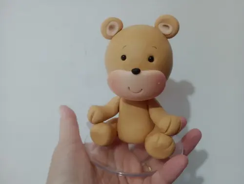 Topo de Bolo Ursinho para Chá de Bebê