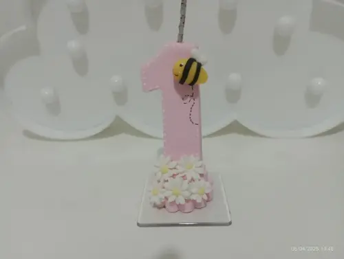 Vela Abelhinha de Biscuit