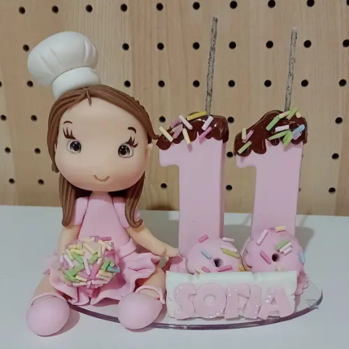 Vela Confeiteira Dois Dígitos e Nome