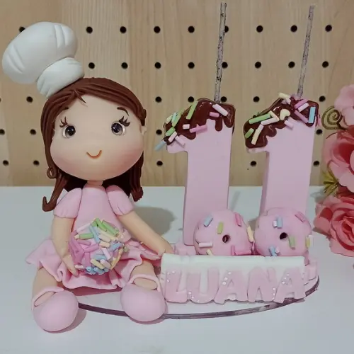 Vela Confeiteira Dois Dígitos e Nome
