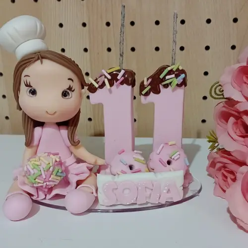 Vela Confeiteira Dois Dígitos e Nome