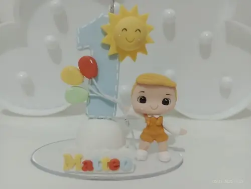 Vela de Biscuit 365 Sorrisos ou Primeira Volta ao Sol