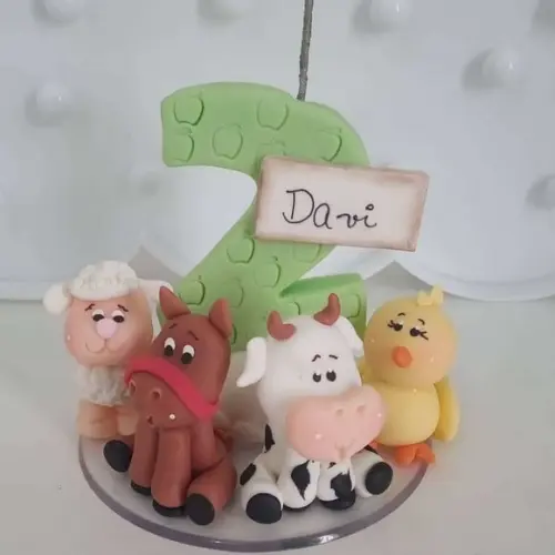 Vela Fazendinha com Nome