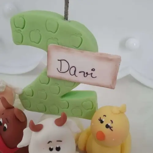 Vela Fazendinha com Nome