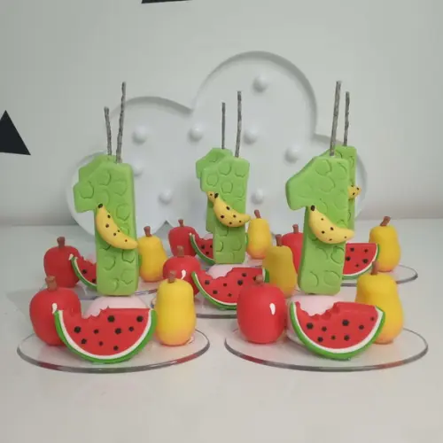 Vela Frutinhas de Biscuit
