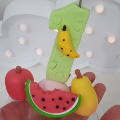 Vela Frutinhas de Biscuit