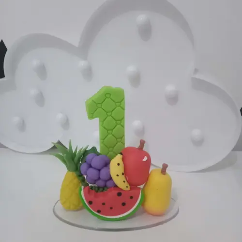 Vela Frutinhas de Biscuit