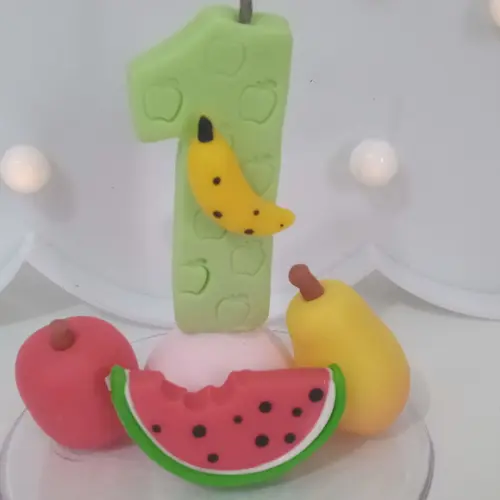 Vela Frutinhas de Biscuit