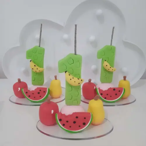 Vela Frutinhas de Biscuit