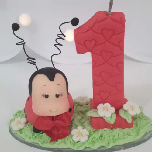 Vela Joaninha de Biscuit