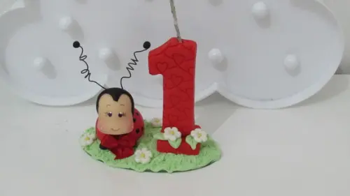 Vela Joaninha de Biscuit