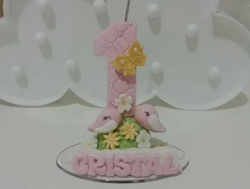 Vela Jardim de Biscuit