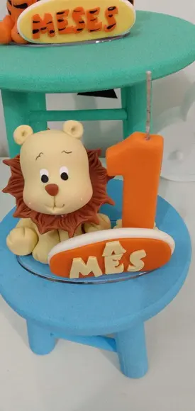 Vela Mesversário Leãozinho Safari