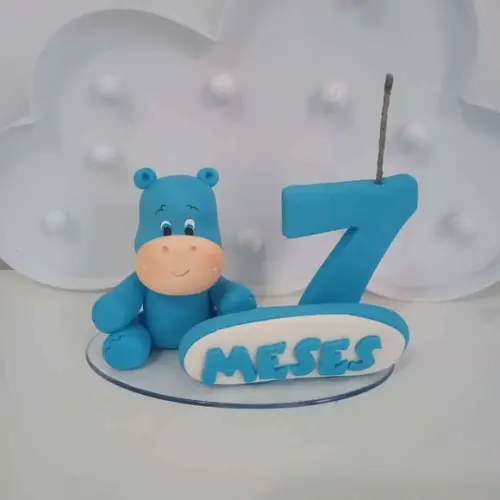 Vela Mesversário Hipopótamo Safari