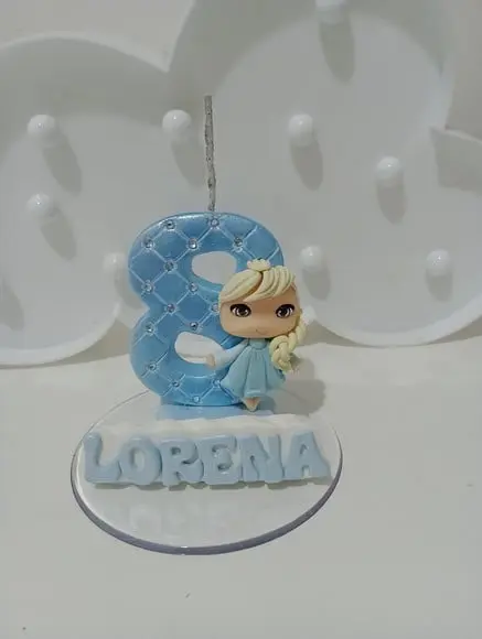Vela Personalizada de Biscuit Frozen