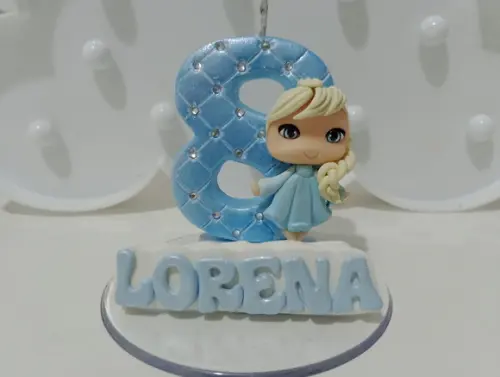 Vela Personalizada de Biscuit Frozen