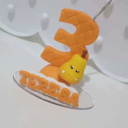 Vela Personalizada Pera com Nome