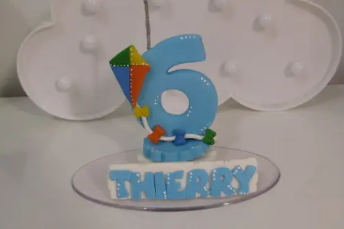 Vela Pipa de Biscuit para Aniversário Infantil