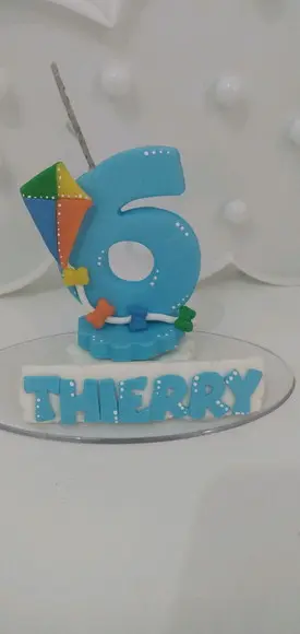 Vela Pipa de Biscuit para Aniversário Infantil