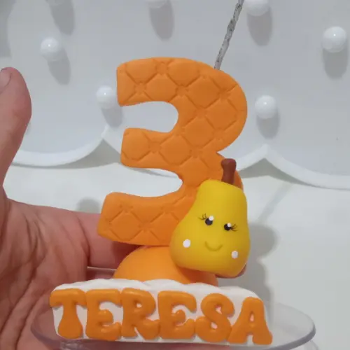 Vela Personalizada Pera com Nome
