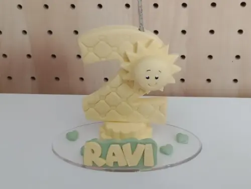 Vela Raio de Sol com Nome de Biscuit