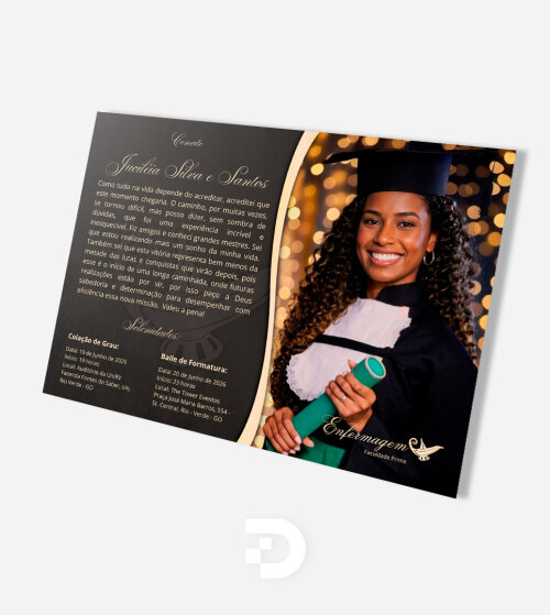 Convite digital de formatura - Enfermagem