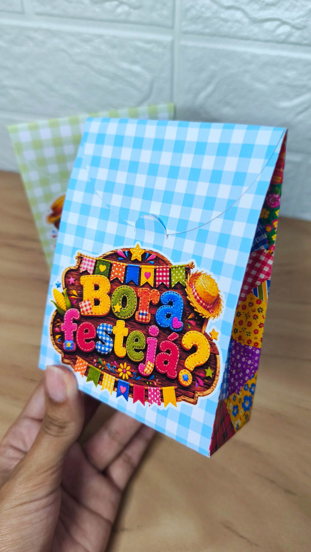 Kit 10 Sacolinha Festa Junina Personalizada Para Lembrancinhas