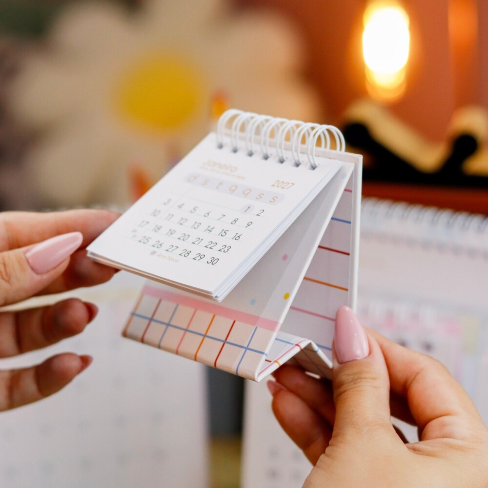 Mini Calendário de Mesa 2027