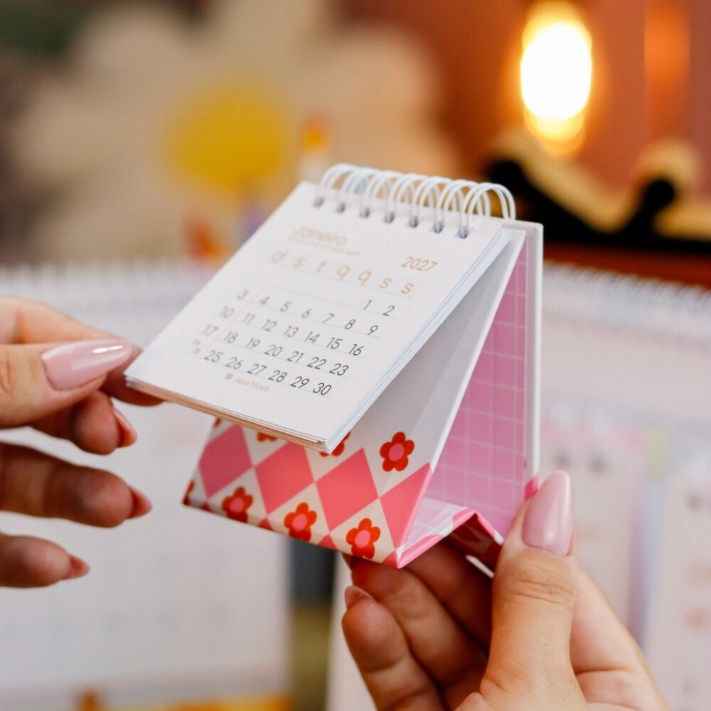 Mini Calendário de Mesa 2027