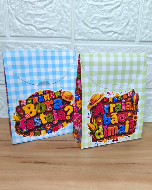 Kit 10 Sacolinha Festa Junina Personalizada Para Lembrancinhas