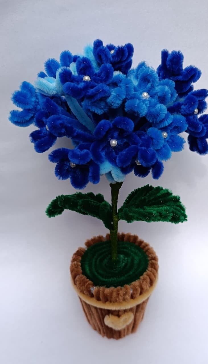 Vaso de mini Hortênsias