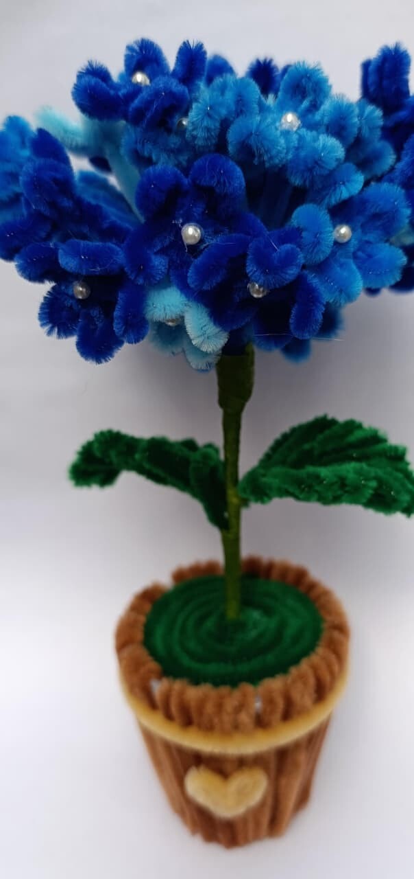 Vaso de mini Hortênsias