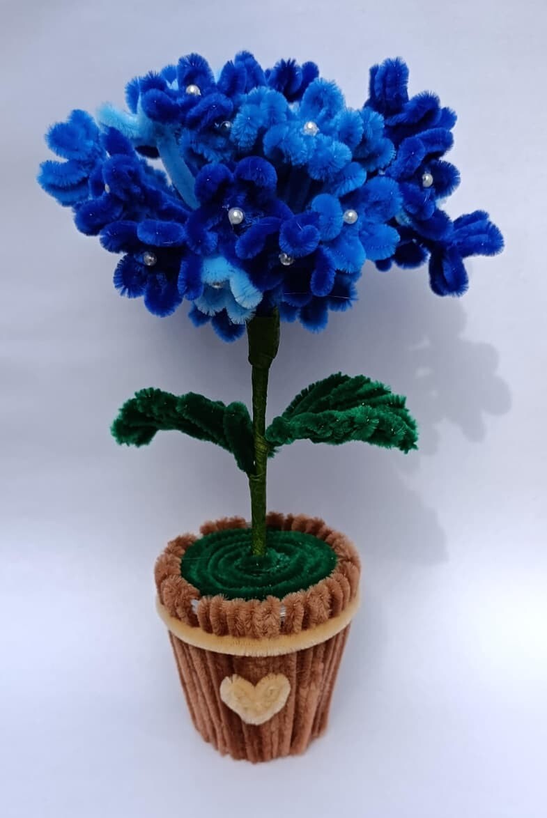 Vaso de mini Hortênsias