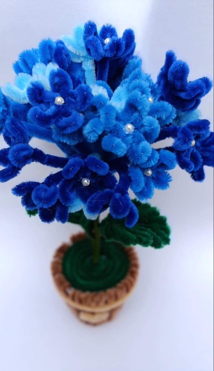 Vaso de mini Hortênsias