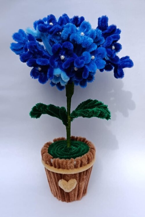 Vaso de mini Hortênsias