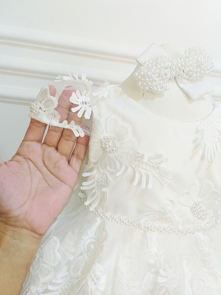 Vestido Batizado + Touca