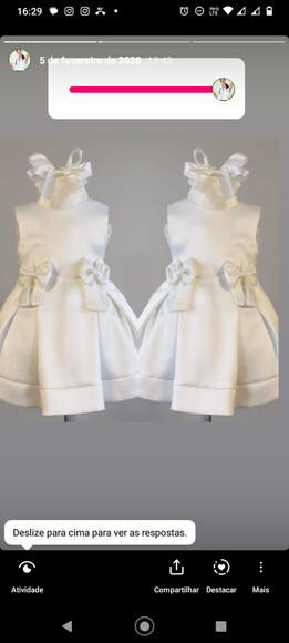 Vestido Batizado + Touca