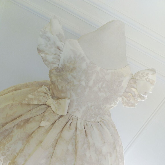 Vestido Bebê Boho Offwhite