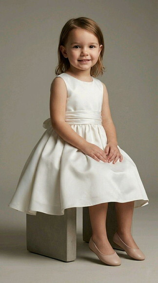 Vestido Daminha de Honra Alba + Body de Veludo (juvenil)