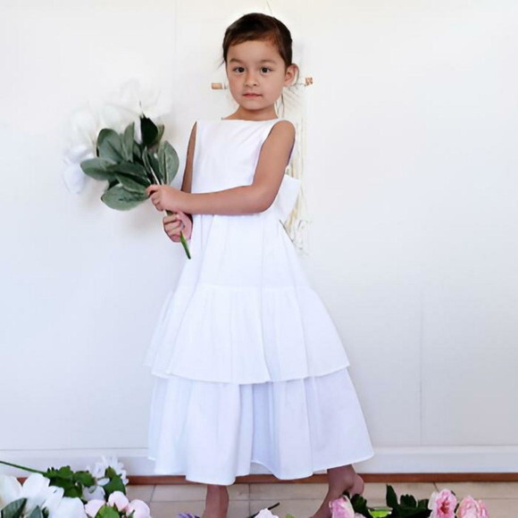 Vestido Daminha de Honra Branco/off White ? Estilo Pinterest