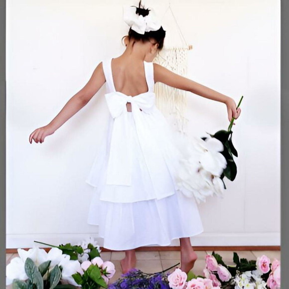 Vestido Daminha de Honra Branco/off White ? Estilo Pinterest