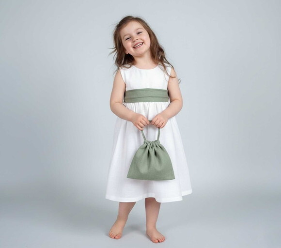 Vestido Infantil em Algodão - Daminha de Honra/batizado