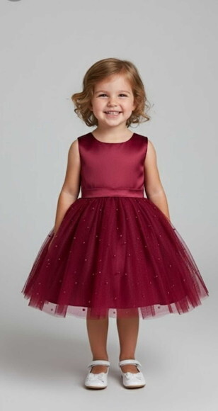 Vestido Infantil Festa Sob Medida ? Tule com Armação