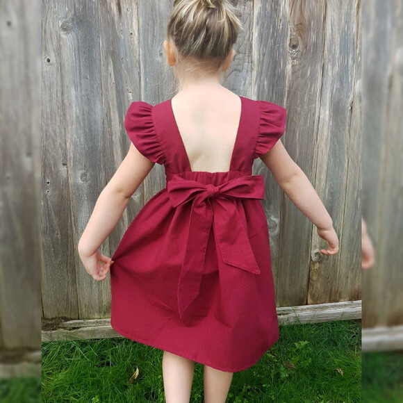 Vestido Infantil Vermelho Natalino