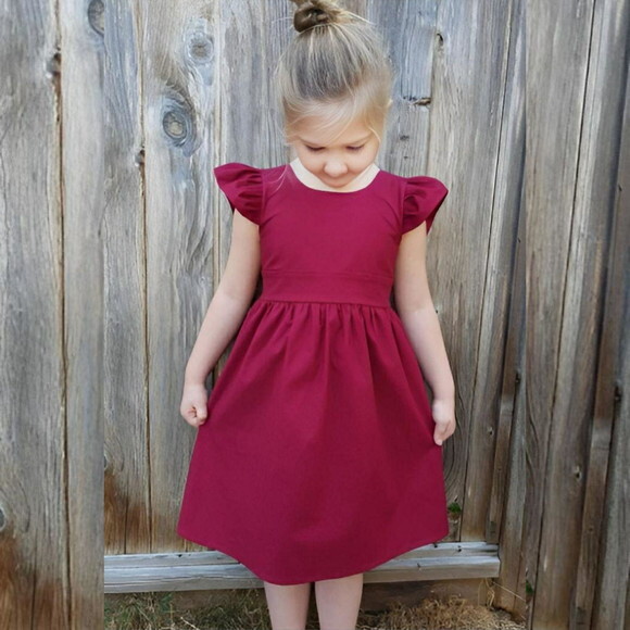 Vestido Infantil Vermelho Natalino
