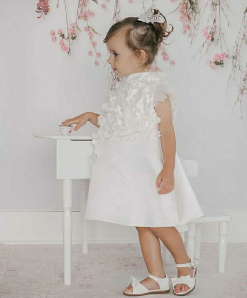 Vestido Luxo Branco Batizado