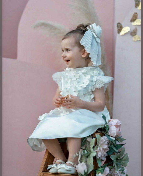 Vestido Luxo Branco Batizado